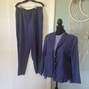 Women's Nikki Purple Pants & Blazer Set 3 Piece